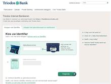 Tablet Screenshot of bankieren.triodos.nl