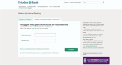 Desktop Screenshot of banking.triodos.be